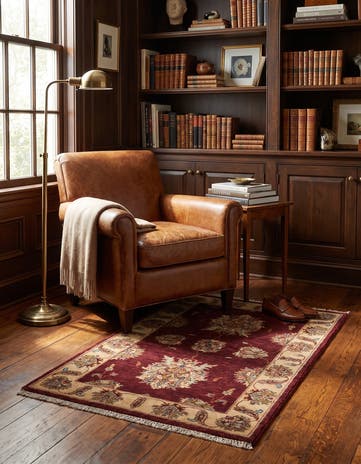 2' 7 x 4' 1 Hand Knotted Ziegler Rug