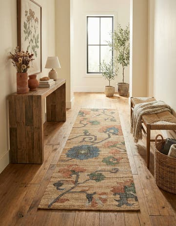 Hand Woven Kala Handwoven Jute Runner Rug