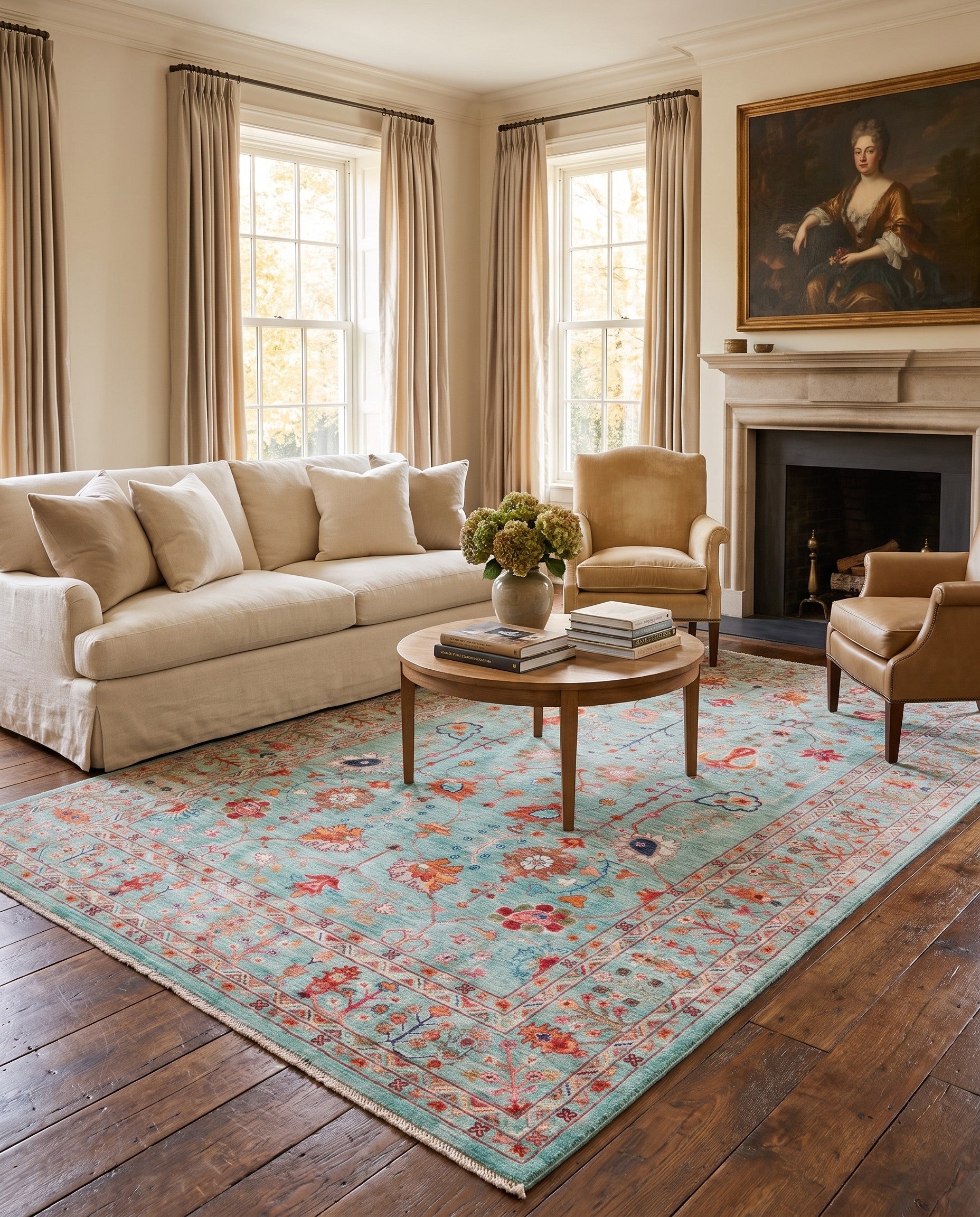 6' 8 x 9' 11 Hand Knotted Ariana Ziegler Rug