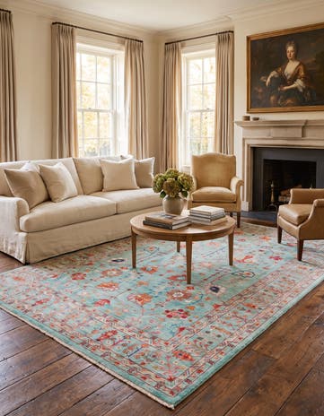 6' 8 x 9' 11 Hand Knotted Ariana Ziegler Rug