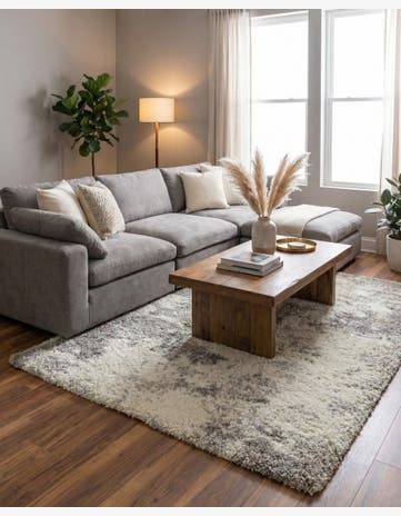 Khaki Soft Touch Shag Rug