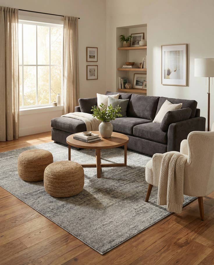 Detail image of 7' 10 x 7' 10 Loft Square Rug