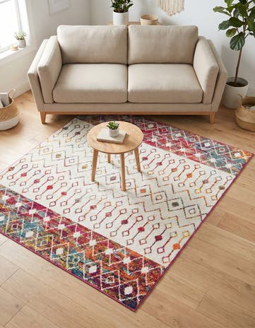 6' x 6' Moroccan Trellis Square Rug