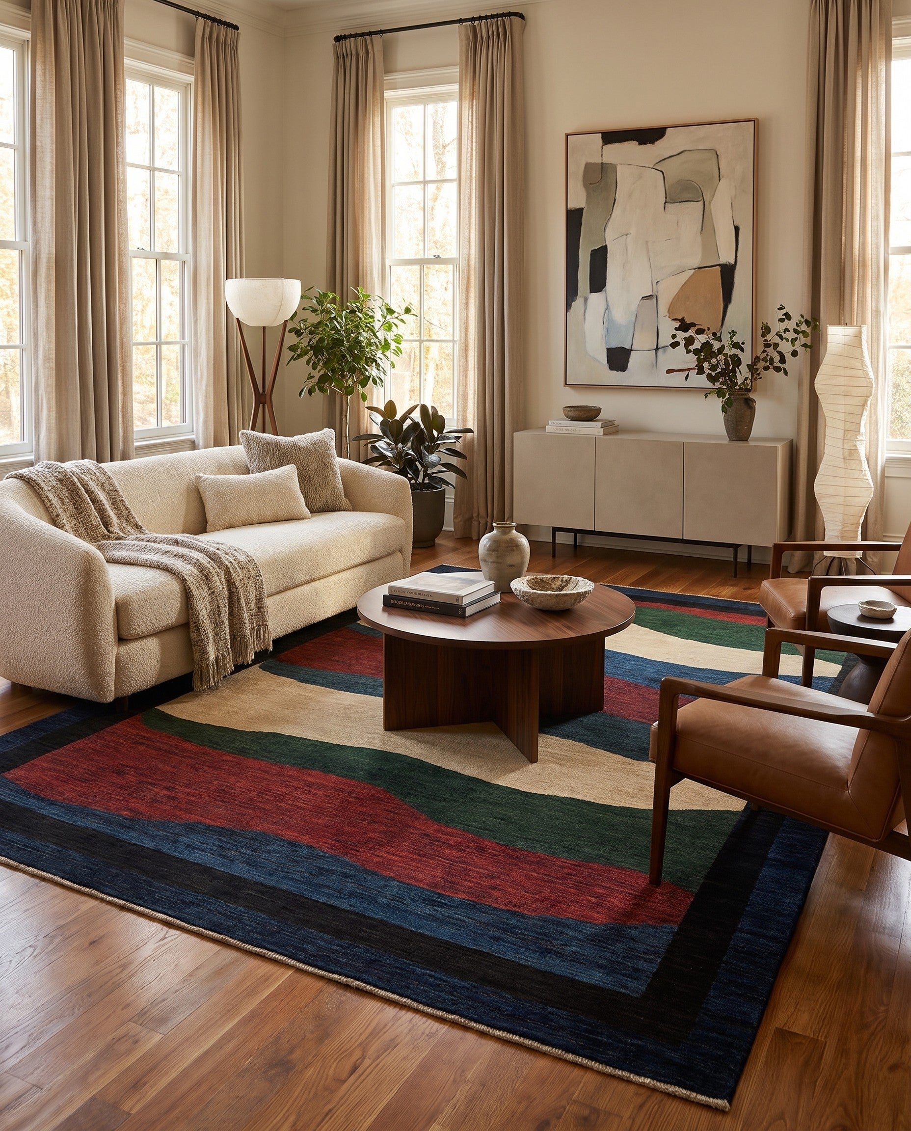 6' 6 x 9' 8 Hand Knotted Ziegler Modern Rug