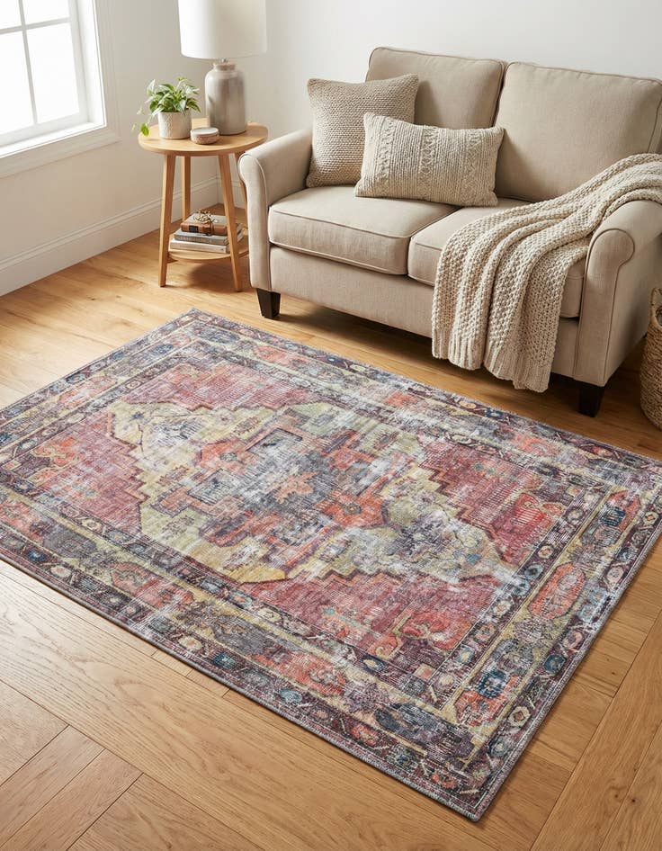 Detail image of 4' x 6' Washable Maahru Rug