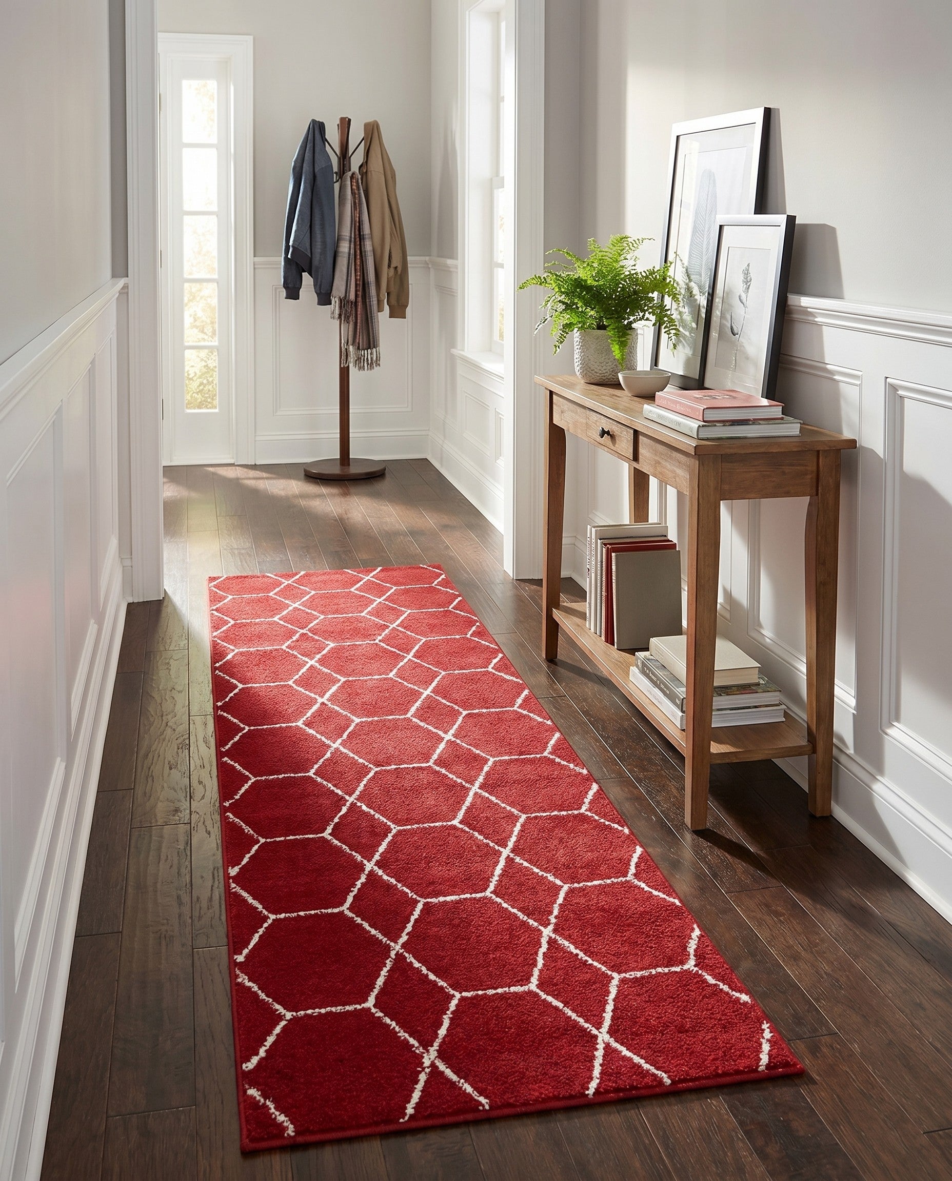 2' x 6' Lattice Frieze Runner Rug