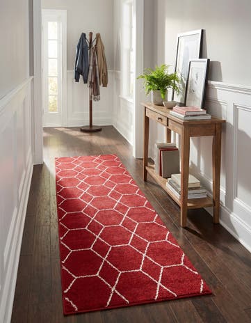 2' x 6' Lattice Frieze Runner Rug