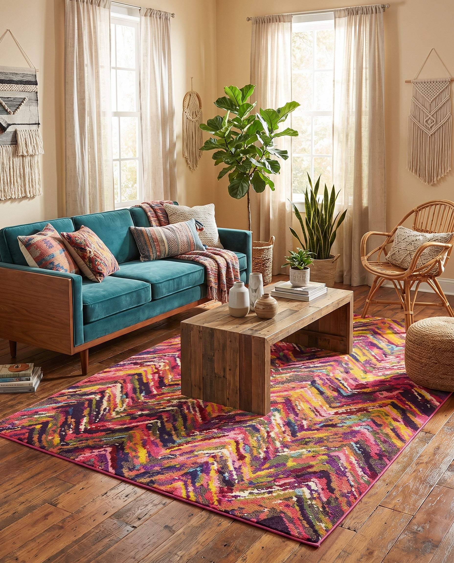 Washable Hyacinth Rug