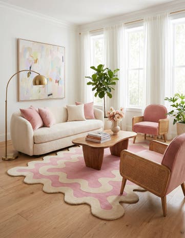 7' 10 x 10' Happy Rugs Wiggles Wool