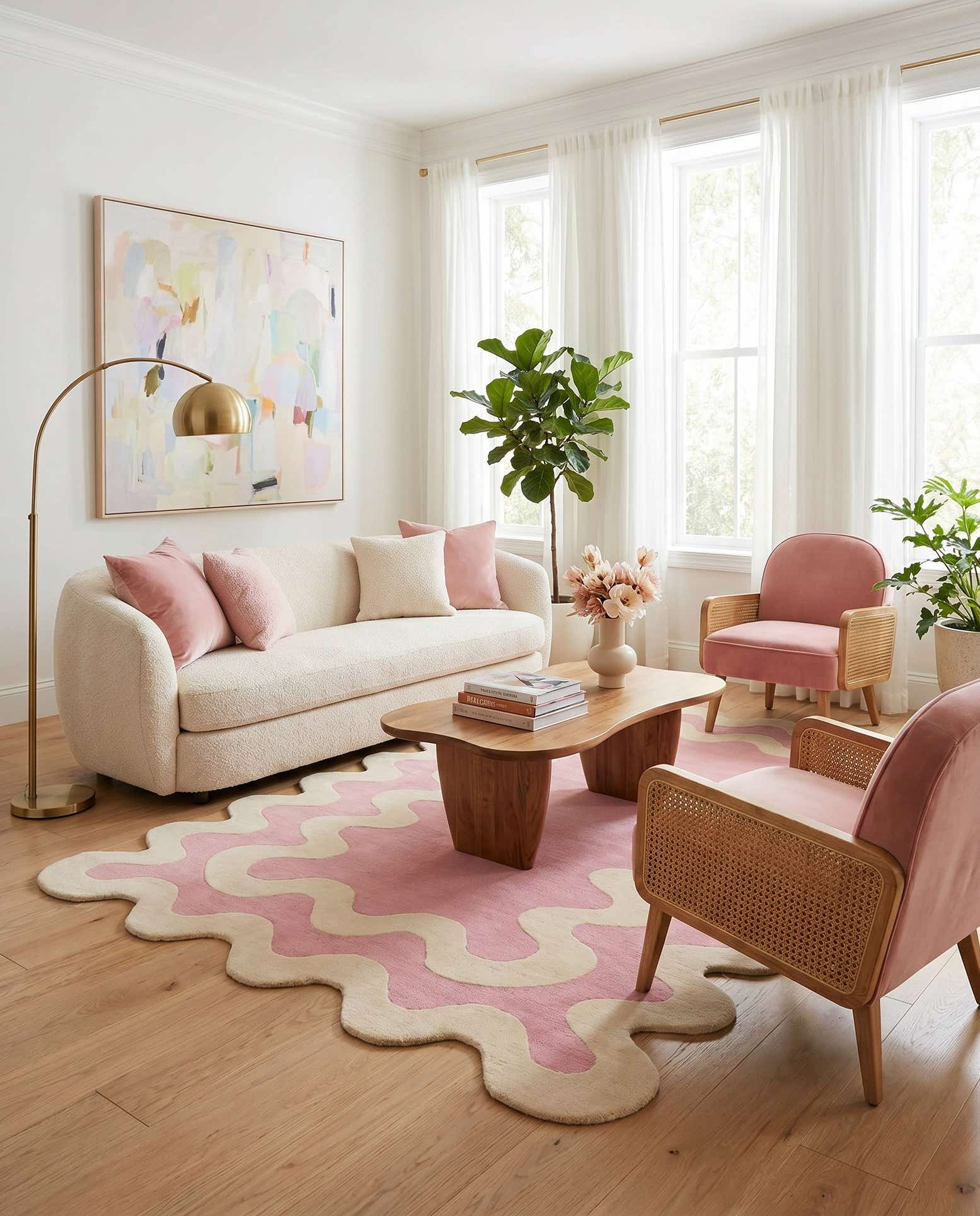 7' 10 x 10' Happy Rugs Wiggles Wool