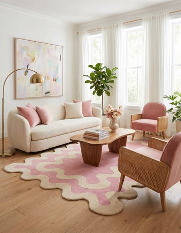 7' 10 x 10' Happy Rugs Wiggles Wool