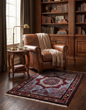 1' 11 x 3' Hand Knotted Mamluk Ziegler Rug