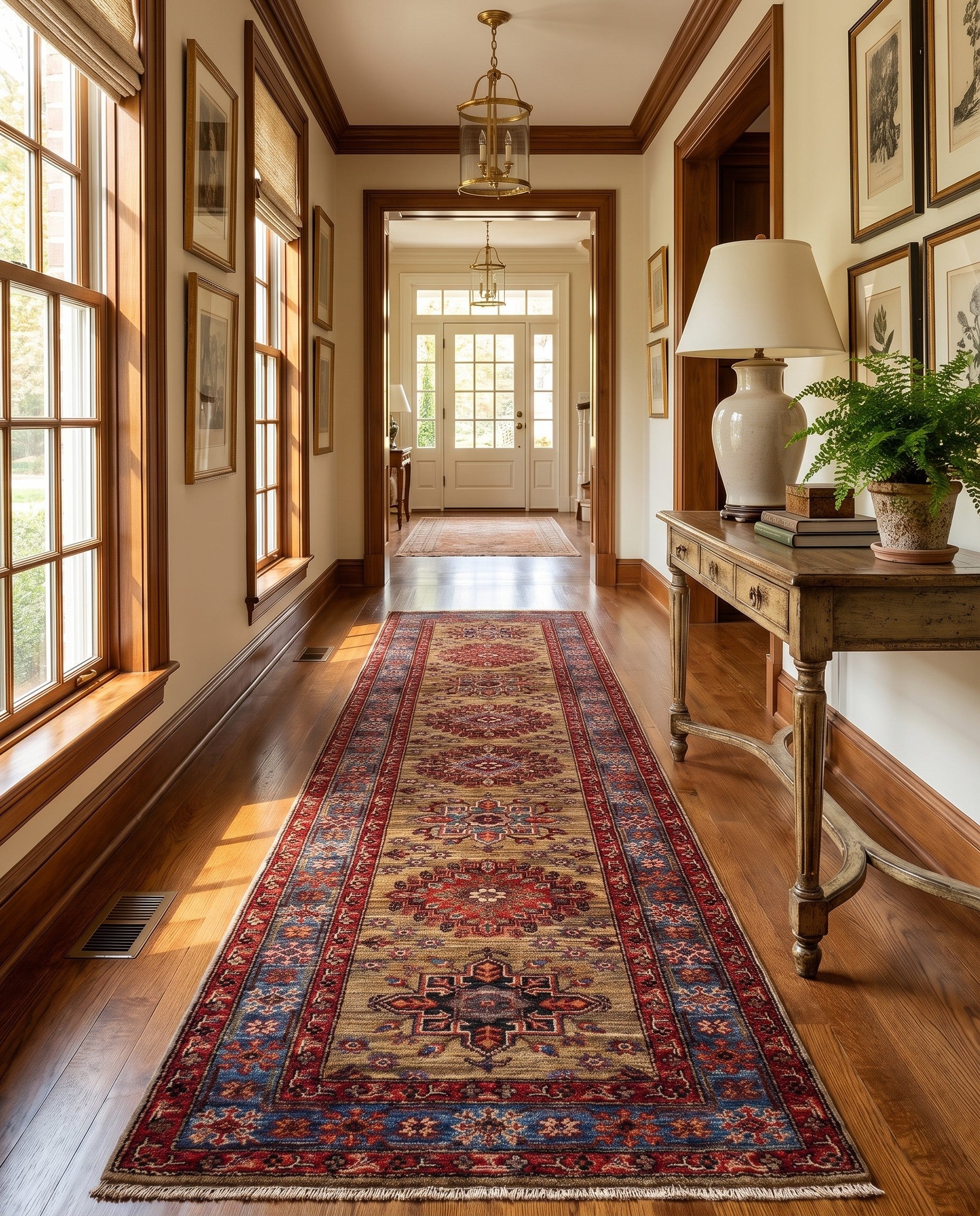 2' 9 x 9' 7 Hand Knotted Kazak Runner Rug