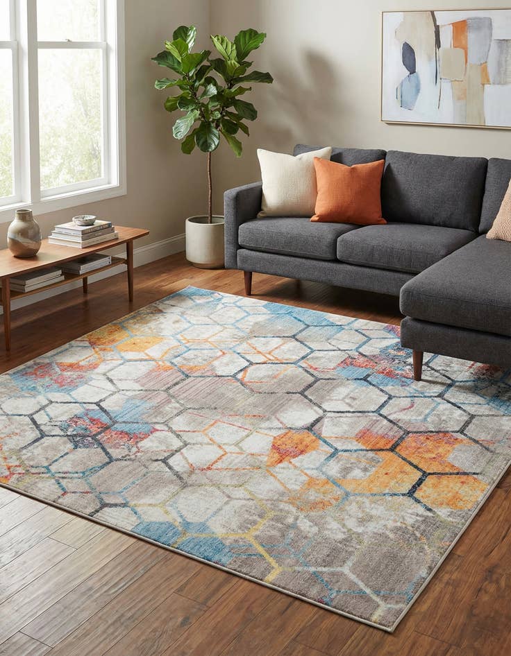 Detail image of 8' x 8' Prism Square Rug