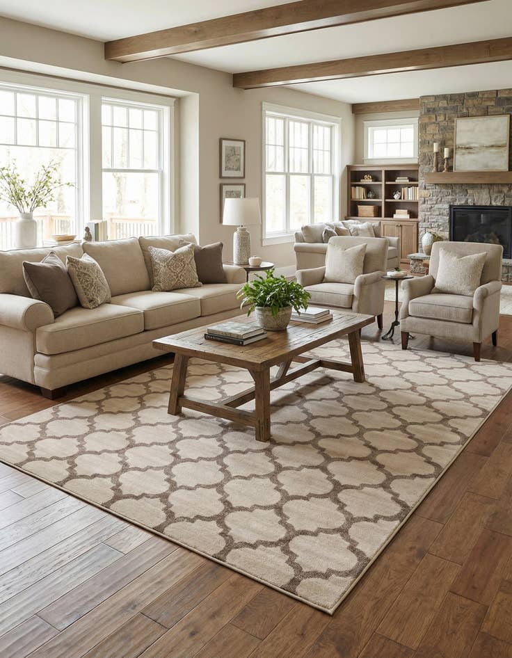 Detail image of 10' x 14' Lattice Rug