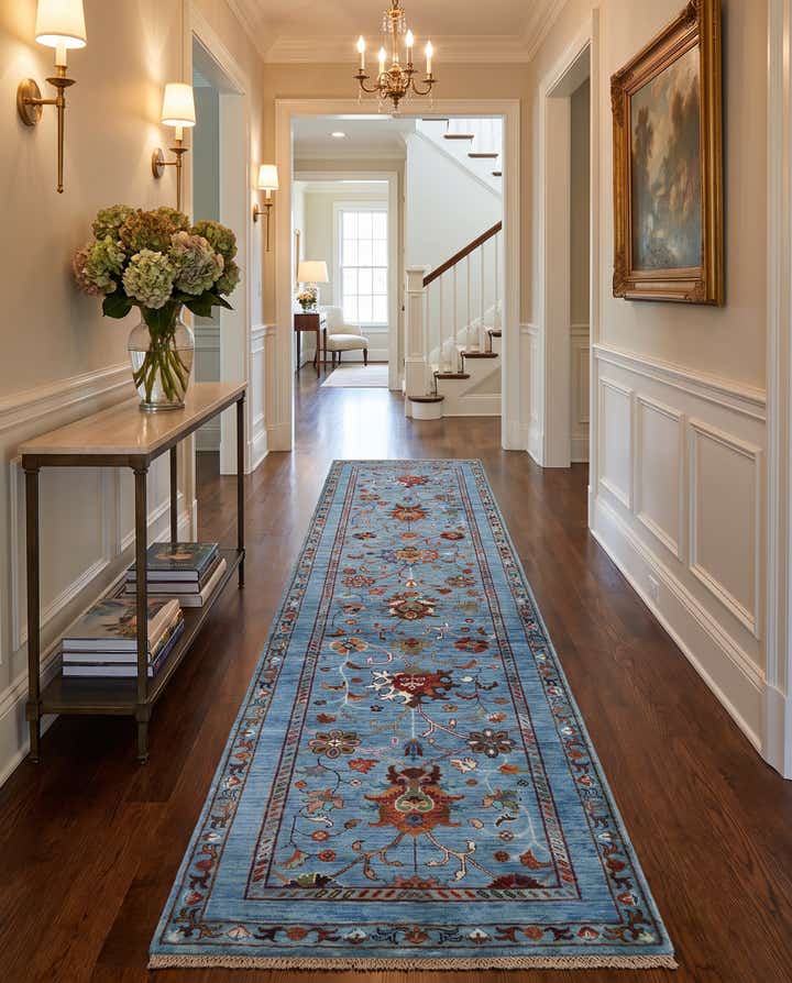 80cm x 305cm Hand Knotted Ariana Ziegler Runner Rug