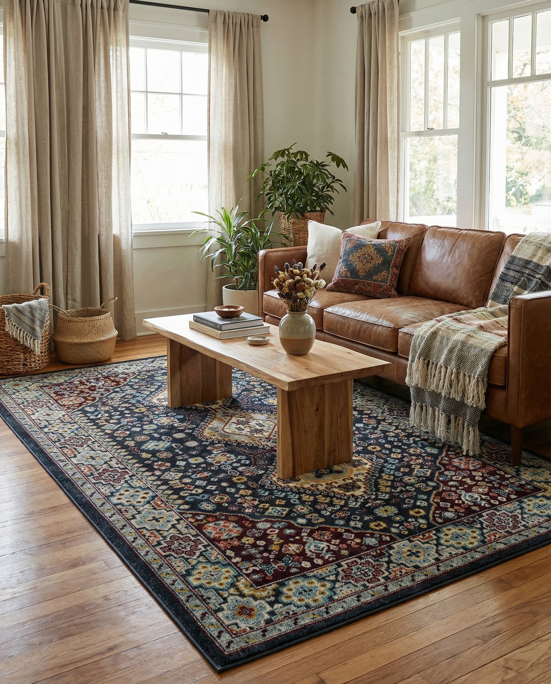 Primary image  5' 3 x 8' Kamala Washable Rug