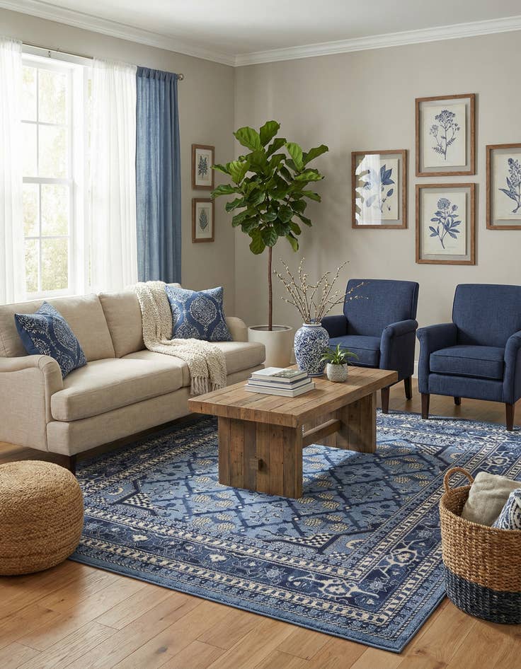 Detail image of 7' 10 x 7' 10 Vista Square Rug