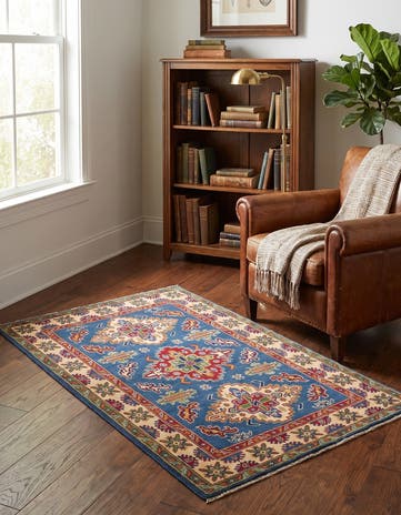 3' 3 x 5' 3 Hand Knotted Kazak Rug