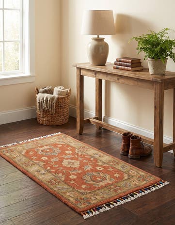 1' 11 x 3' Hand Knotted Ariana Ziegler Rug