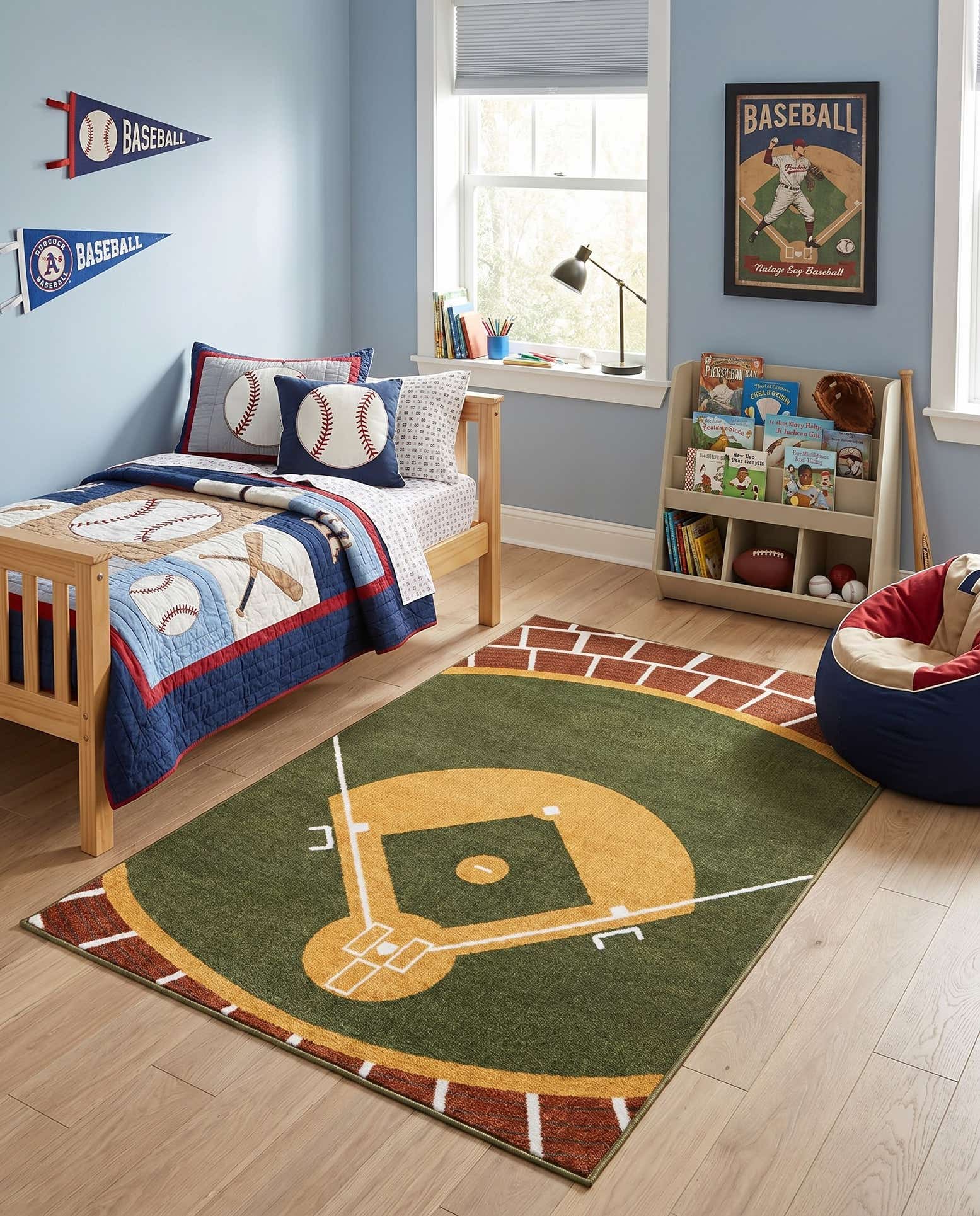 4' x 6' Sports Washable Rug