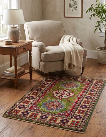 2' x 3' Hand Knotted Kazak Rug