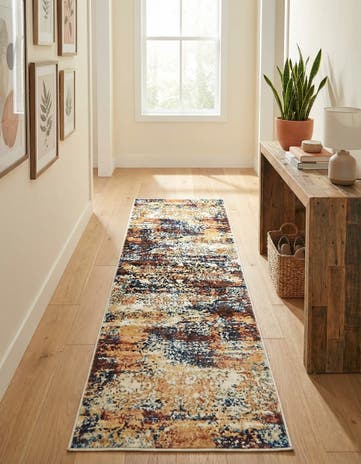 Brick Red Gossamer Runner Rug