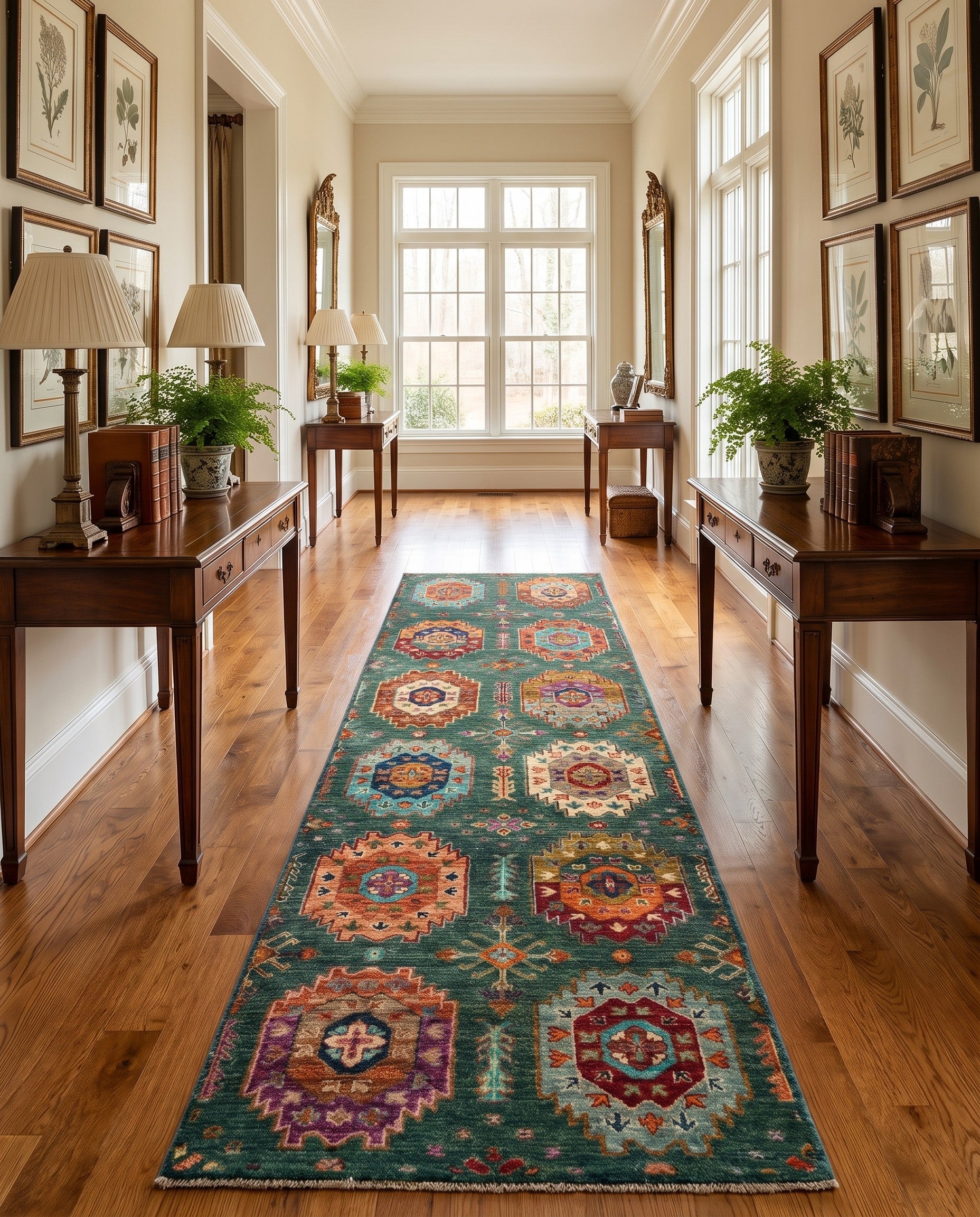 2' 10 x 9' 5 Hand Knotted Ariana Ziegler Runner Rug
