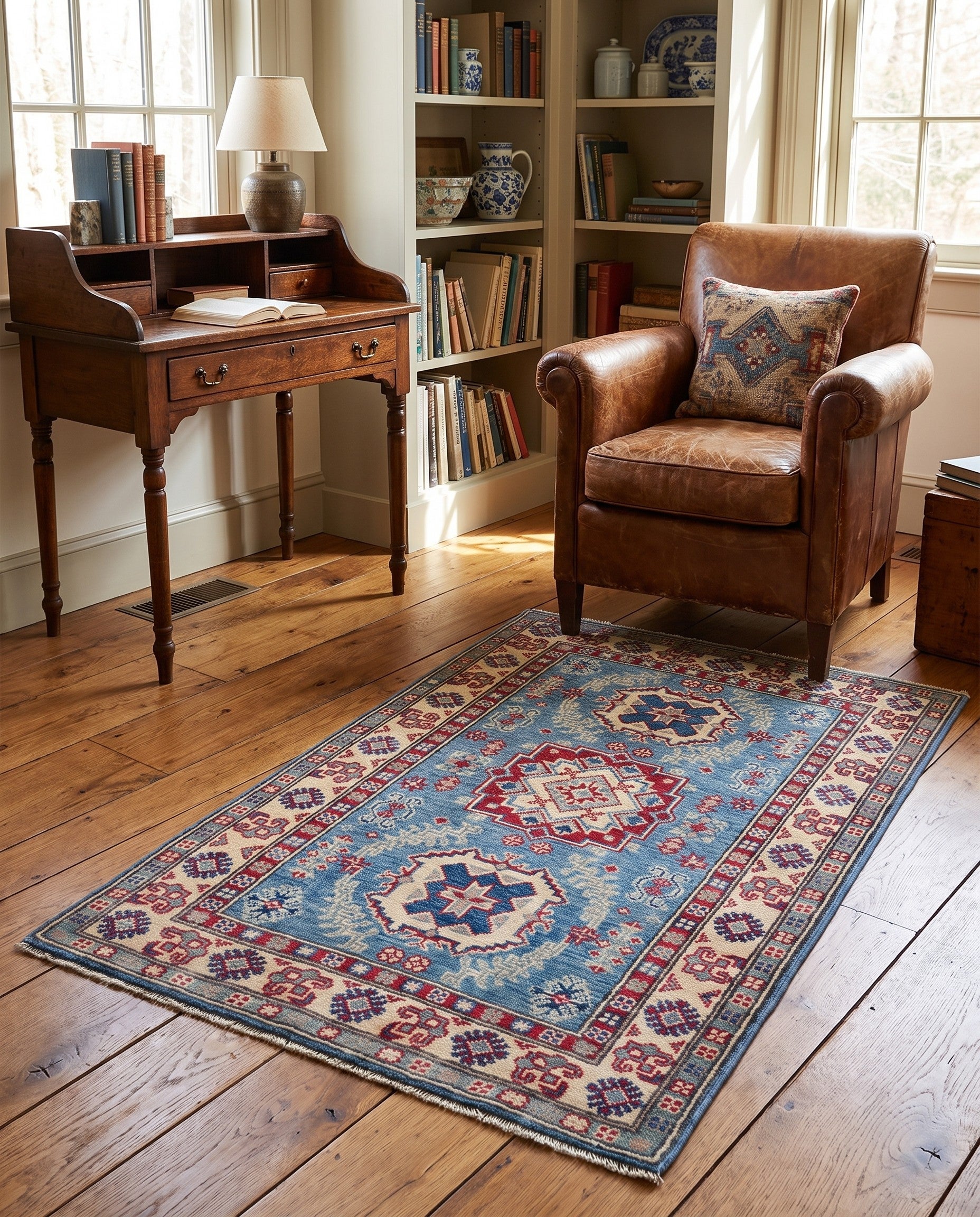 2' 7 x 4' 1 Hand Knotted Kazak Rug