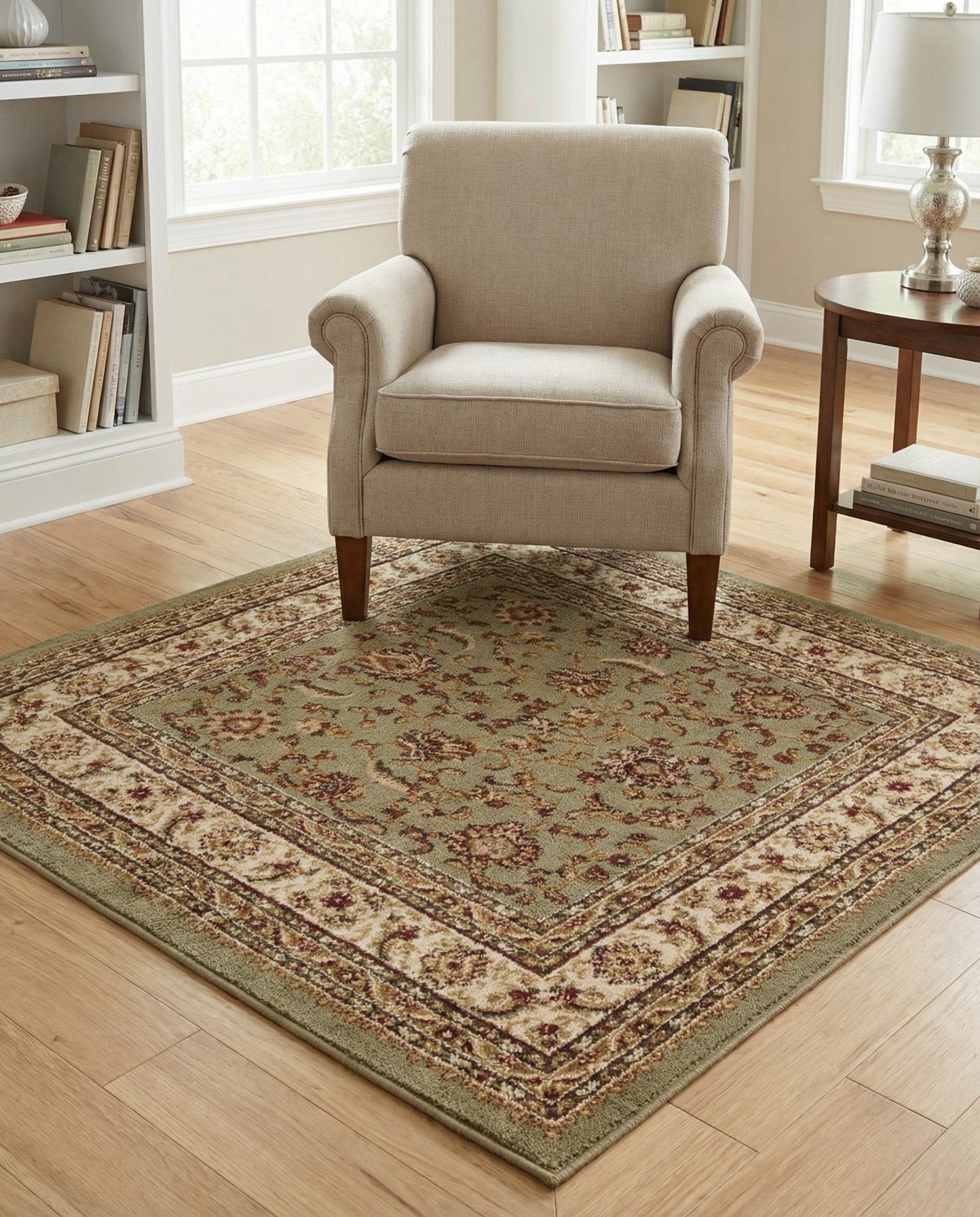 4' x 4' Classic Agra Square Rug