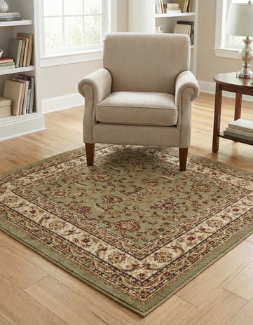 4' x 4' Classic Agra Square Rug