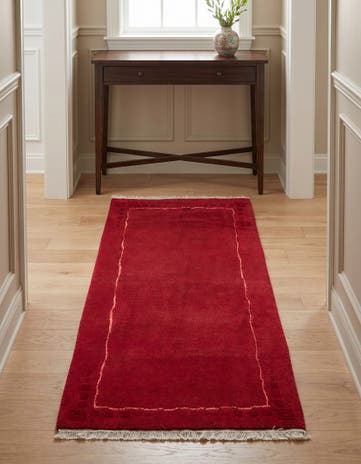 2' 4 x 4' 7 Hand Knotted Nepal Runner Rug