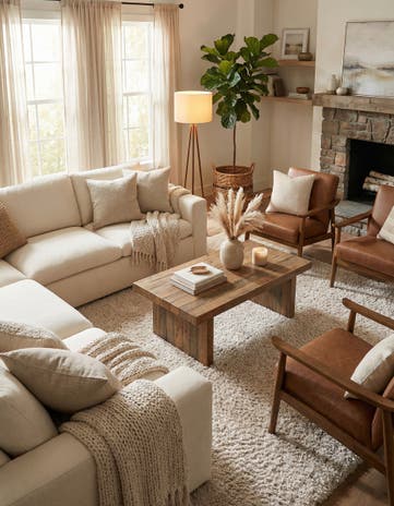 Linen Infinity Shag Square Rug