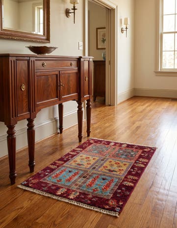 2' x 3' 2 Hand Knotted Ariana Ziegler Rug