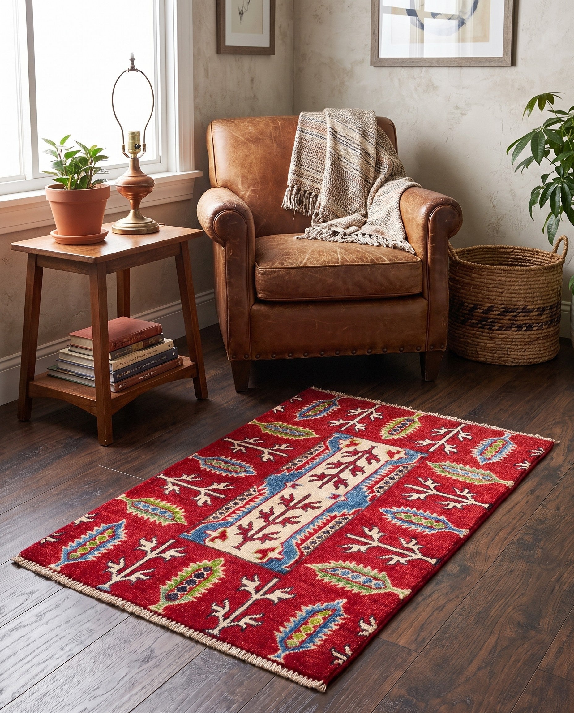 2' x 3' Hand Knotted Kazak Rug