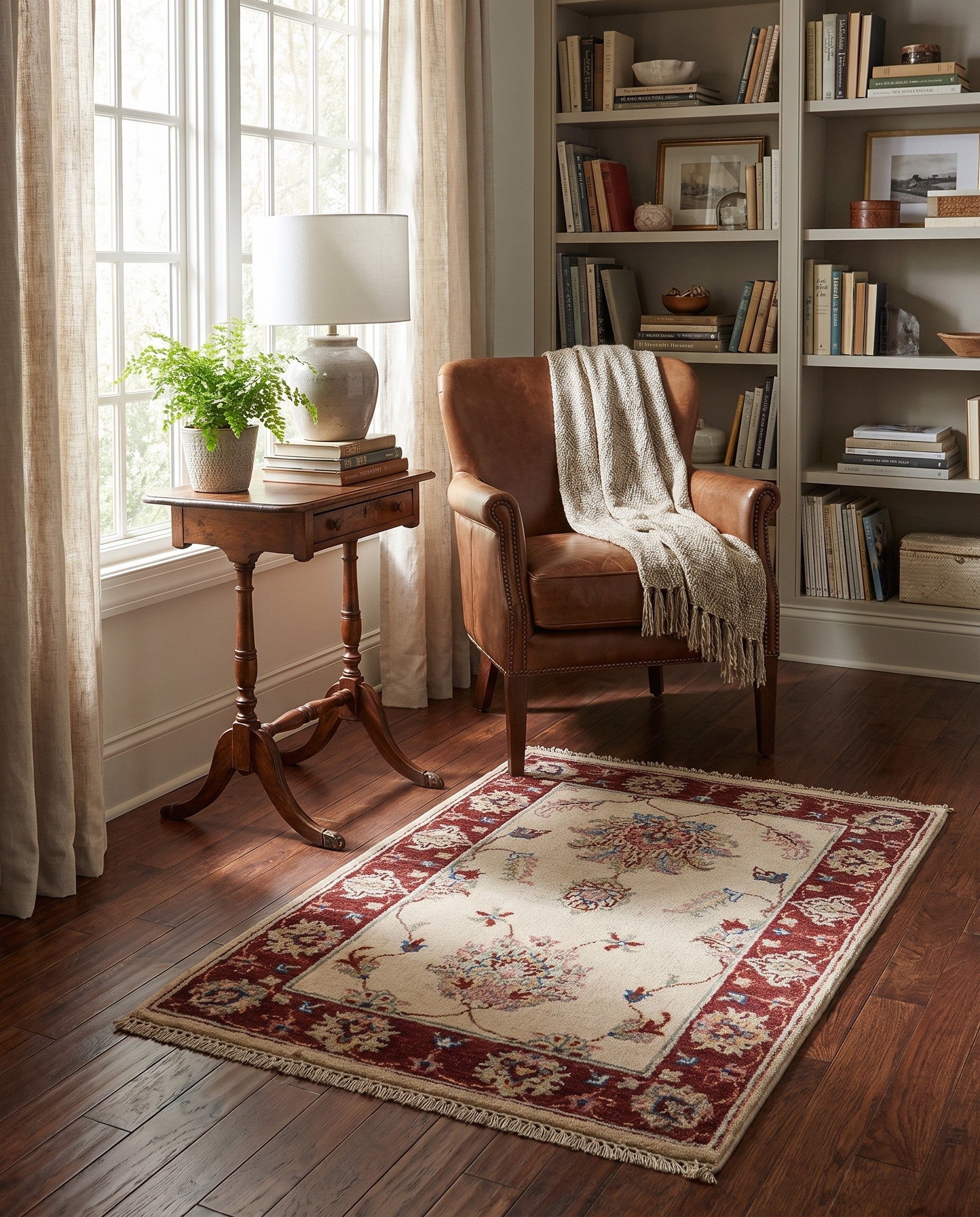 2' 1 x 3' 3 Hand Knotted Ziegler Rug