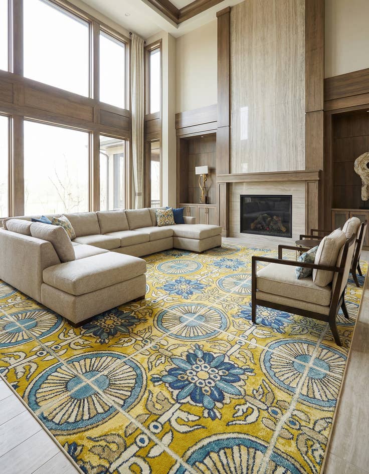 Detail image of  10' 6 x 16' 5  Washable Hyacinth Rug