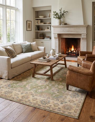 5' 1 x 7' 1 Hand Knotted Ziegler Rug