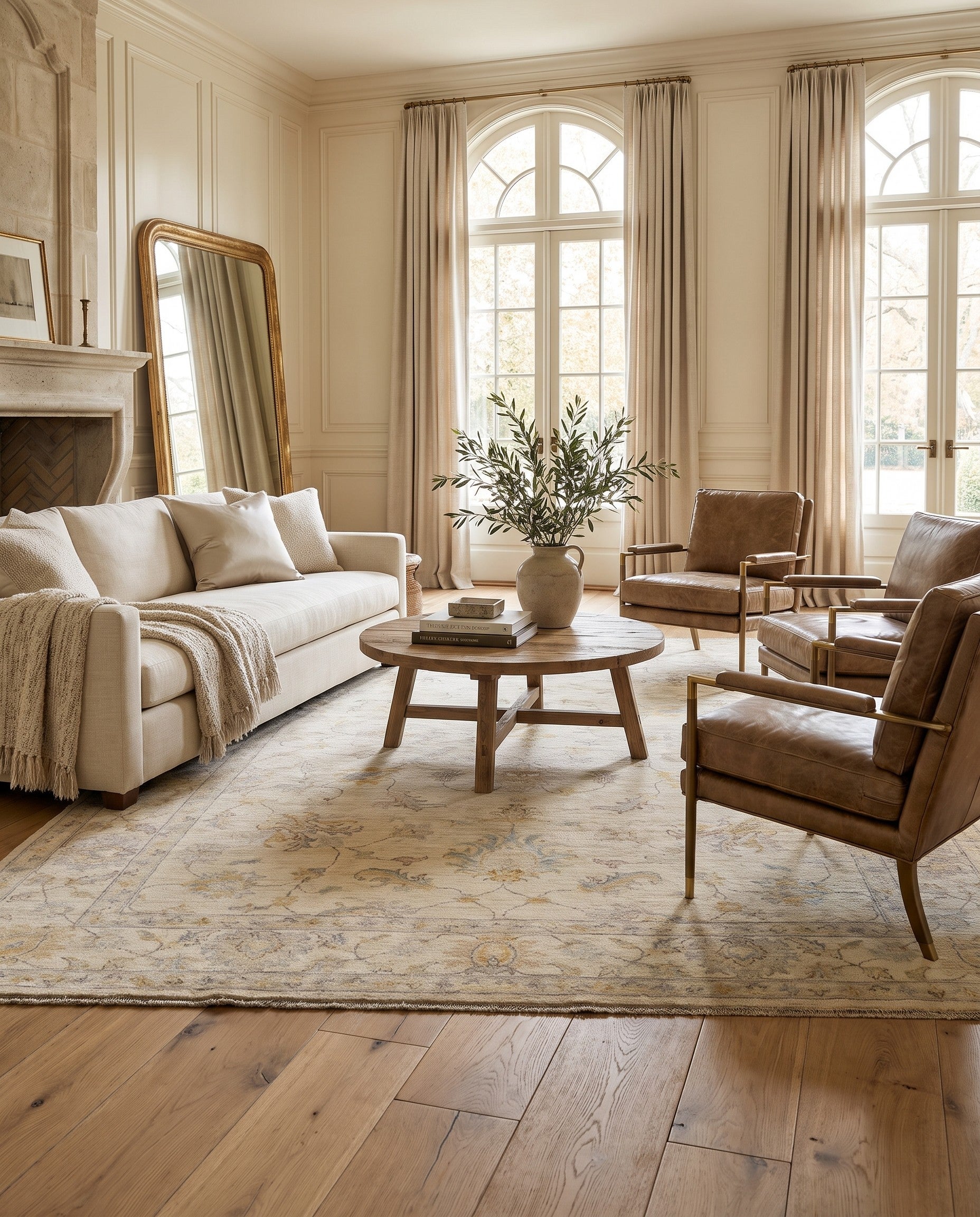 6' 10 x 9' 9 Hand Knotted Ziegler Rug