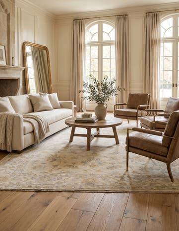 6' 10 x 9' 9 Hand Knotted Ziegler Rug