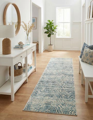 Blue Finsbury Runner Rug