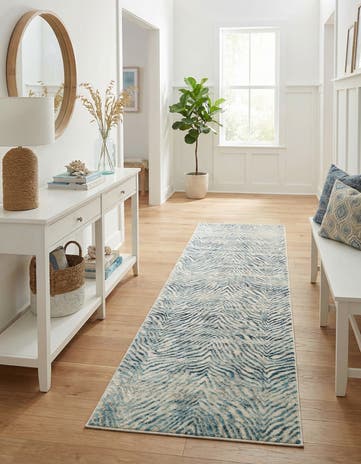 Blue Finsbury Runner Rug