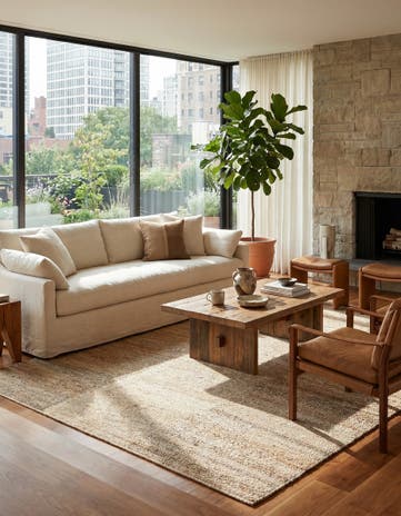 6' 8 x 9' 6 Hand Woven Kilim Modern Wool Rug