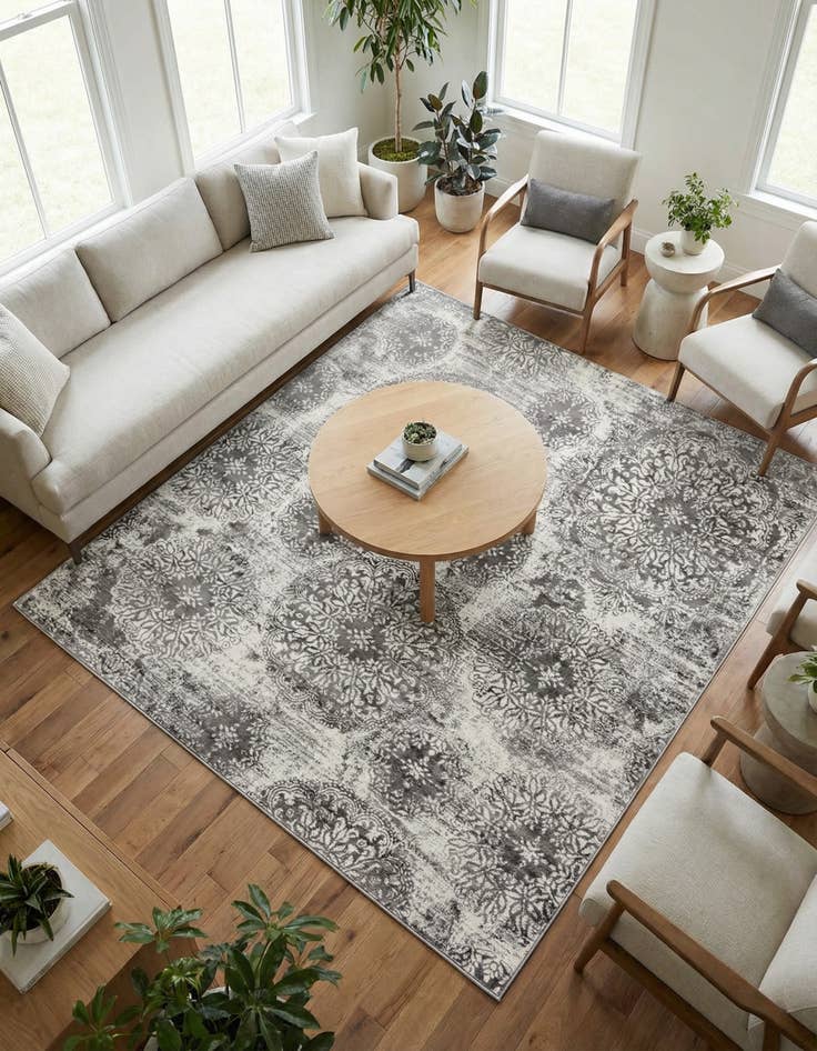 Detail image of 7' 10 x 7' 10 Monte Carlo Square Rug