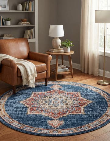 5' 3 x 5' 3 Eden Round Rug