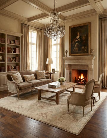8' 3 x 10' 3 Hand Knotted Oushak Wool Rug