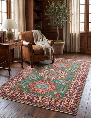 3' 1 x 5' 3 Hand Knotted Kazak Rug