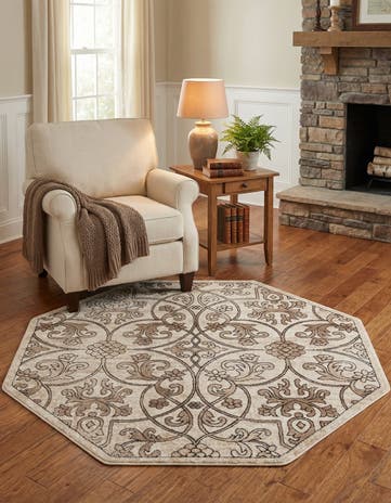 5' 3 x 5' 3 Nepal Octagon Rug