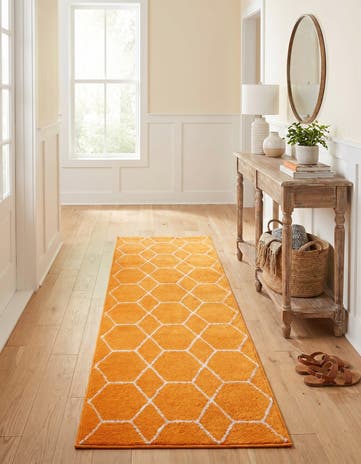 2' x 6' Lattice Frieze Runner Rug