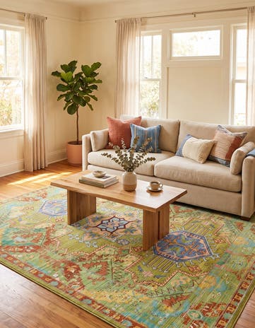 Light Green Aqua Rug